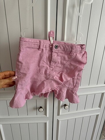 Koton kız çocuk kot etek pembe 7-8 yaş