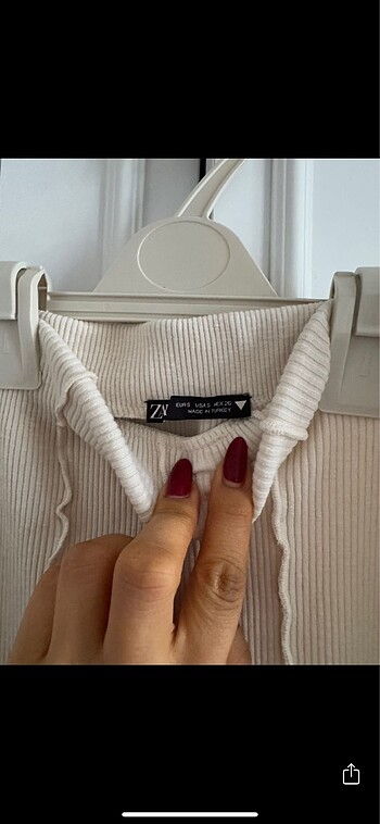 Zara Zara triko ekru etek 34/xs