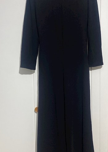 Zincir Detaylı Siyah Uzun Abiye Elbise - Görsel 5