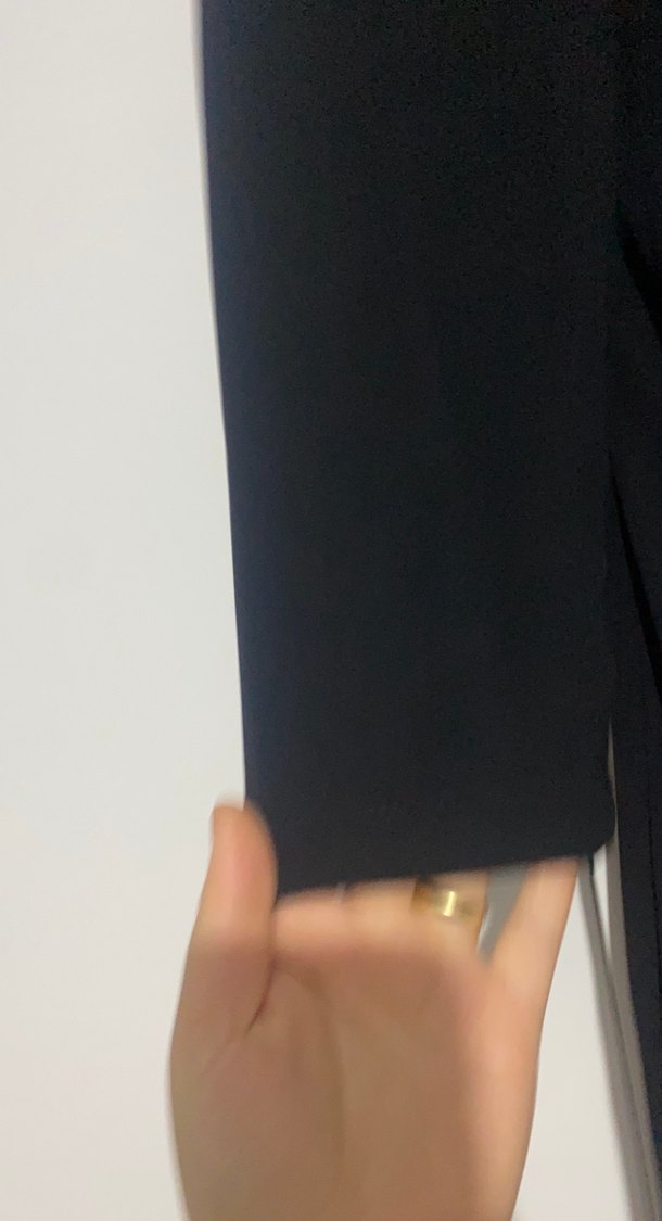 Zincir Detaylı Siyah Uzun Abiye Elbise - Görsel 4