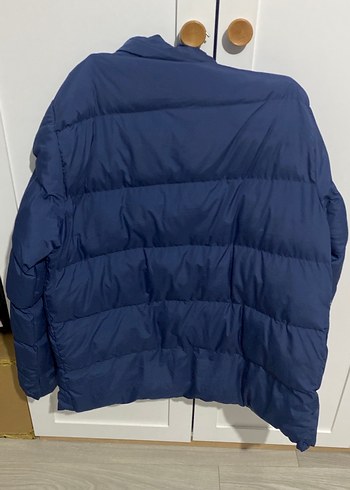 Erkek Lacivert Midi Kışlık Fermuarlı Mont - Görsel 4