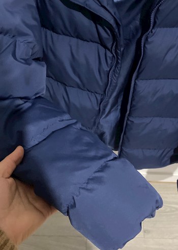 Erkek Lacivert Midi Kışlık Fermuarlı Mont - Görsel 3