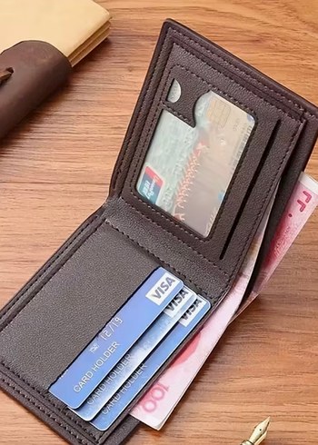 Kahverengi Erkek çoklu kart yuvalı Cüzdan - Görsel 4