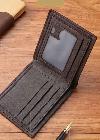 Kahverengi Erkek çoklu kart yuvalı Cüzdan - Görsel 2