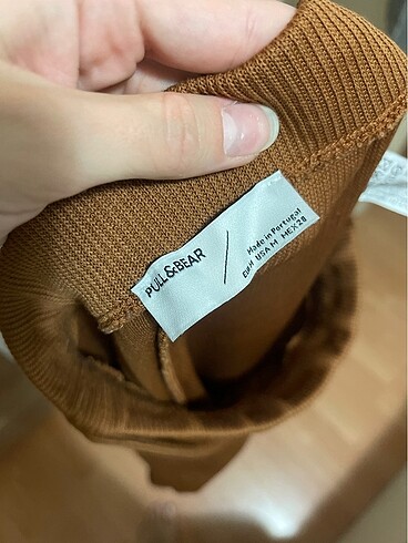 m Beden camel Renk Pull and Bear Triko Pantolon