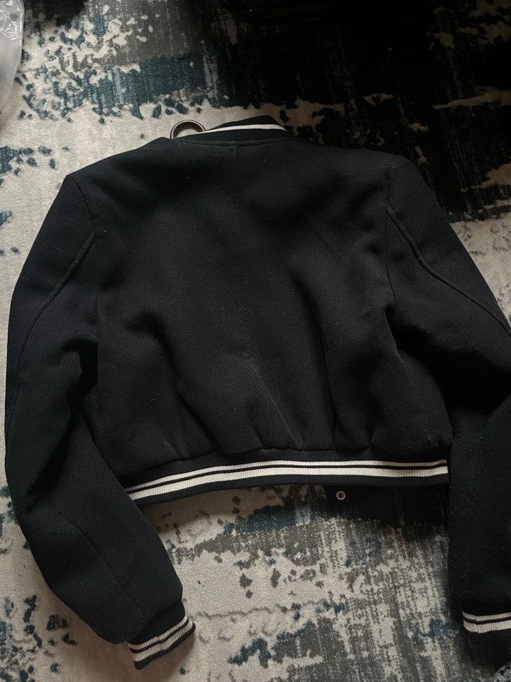 Düğmeli lacivert Spor Kadın Ceket - Görsel 3