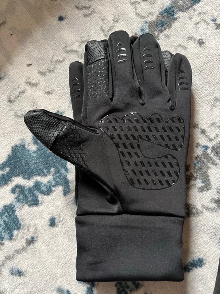 Siyah Motorcu eldiveni erkek Street Wear - Görsel 2