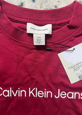 Calvin Klein Jeans Kırmızı Kadın Tişört - Görsel 2