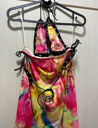 Sheinside Shein mini renkli elbise
