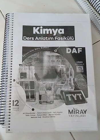MİRAY yayinlari Kimya Ders Anlatım Fasikülü TYT