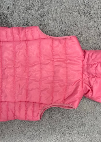 Kız Çocuk Pembe Kapüşonlu Yelek - Görsel 3