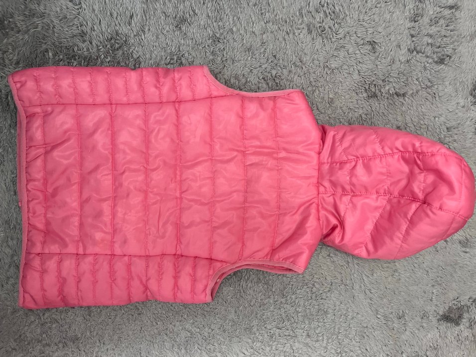 Kız Çocuk Pembe Kapüşonlu Yelek - Görsel 3