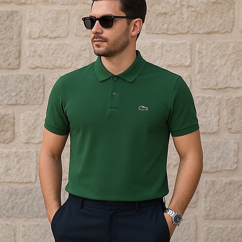 Lacoste Lacoste yeşil tişört