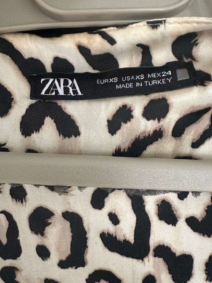 Leopar Desenli saten anvelop Uzun Kadın Elbise - Görsel 4