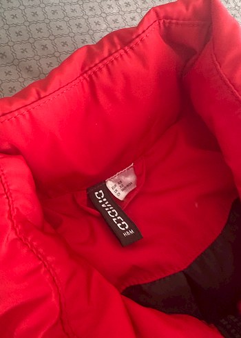 Kırmızı Fermuarlı Kadın Kış Montu - Görsel 2