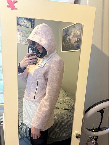 s Beden açık pembe kaban