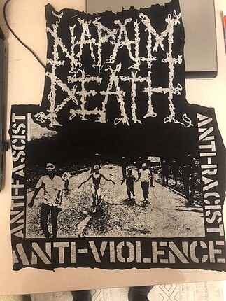 Napalm death grup tişörtü peç patch yama