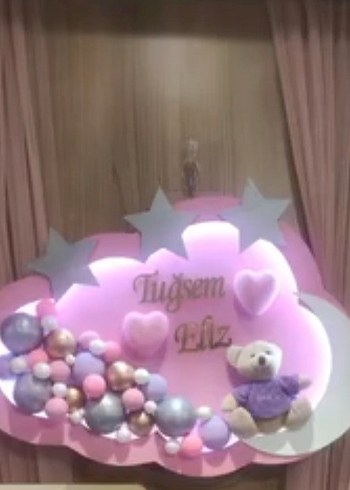 Pastel Pembe Bebek kapı Süsü