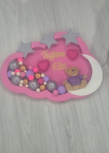  Beden pembe Renk Pastel Pembe Bebek kapı Süsü
