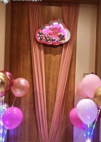 Sevi Bebe Pastel Pembe Bebek kapı Süsü