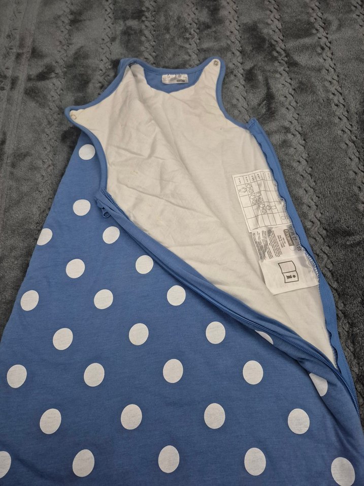 Gri Puantiyeli Bebek Uyku Tulumu - Görsel 3