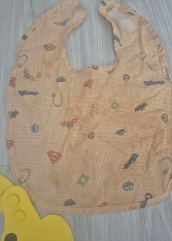 Renkli Baskılı Bebek Önlüğü Sarı - Görsel 3