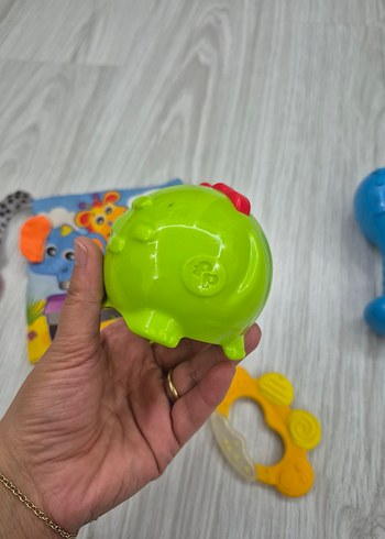 Renkli Diş Kaşıyıcı ve Çıngırak Seti - Görsel 4