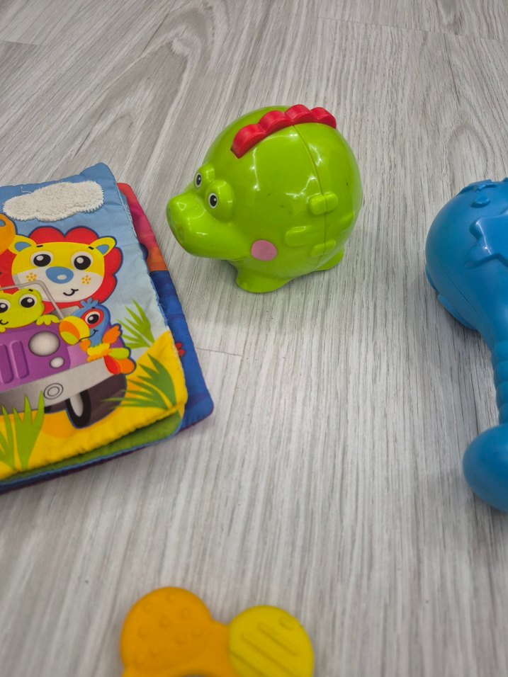 Renkli Diş Kaşıyıcı ve Çıngırak Seti - Görsel 5