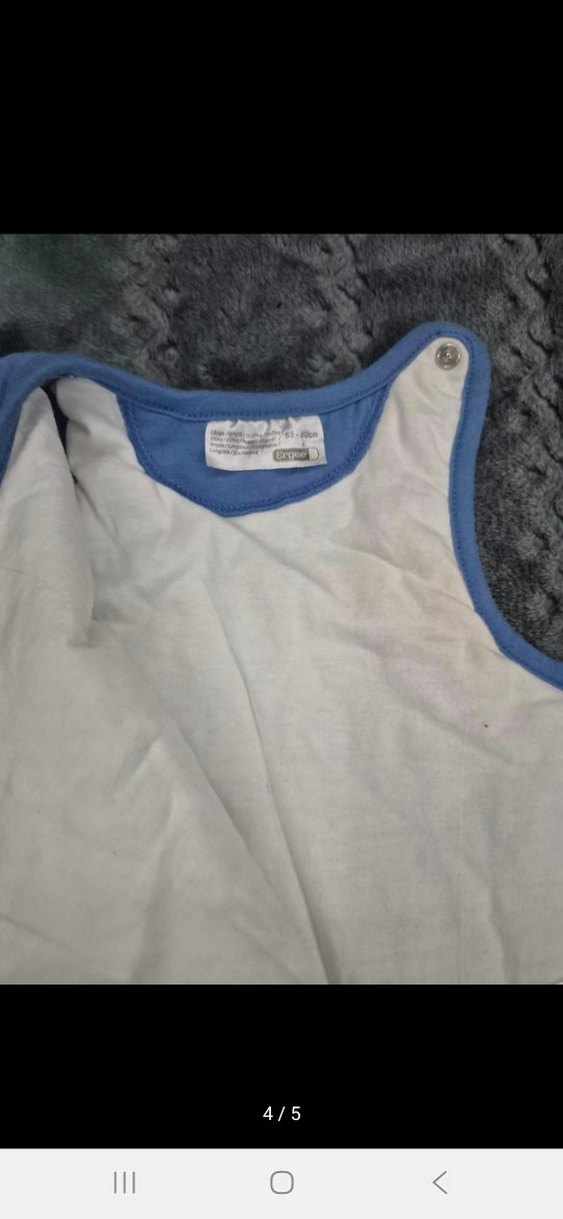 Gri Puantiyeli Çocuk Uyku Tulumu - Görsel 4