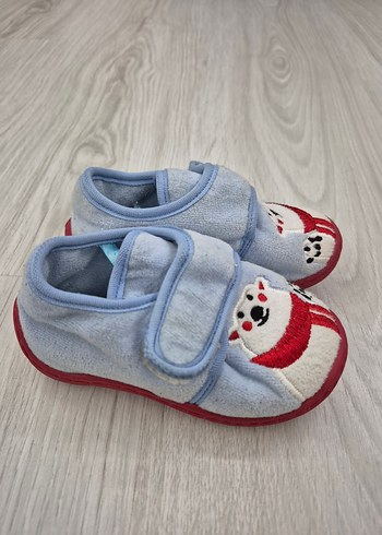 Mavi Erkek Çocuk Polar Ev Terliği - Görsel 8