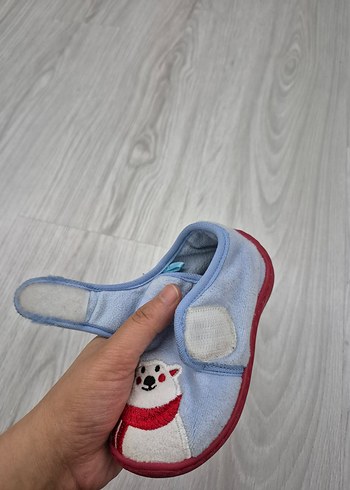 Mavi Erkek Çocuk Polar Ev Terliği - Görsel 6