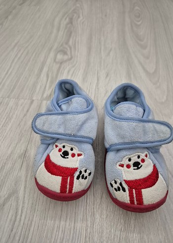 Mavi Erkek Çocuk Polar Ev Terliği - Görsel 7