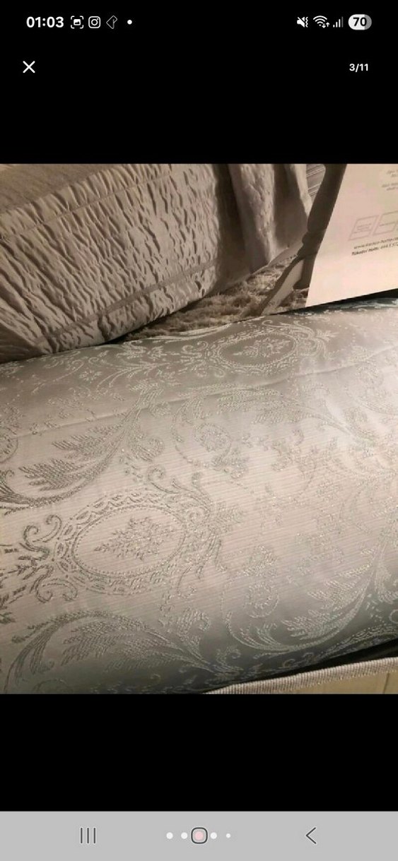Gri Desenli Yatak Örtüsü - Görsel 3