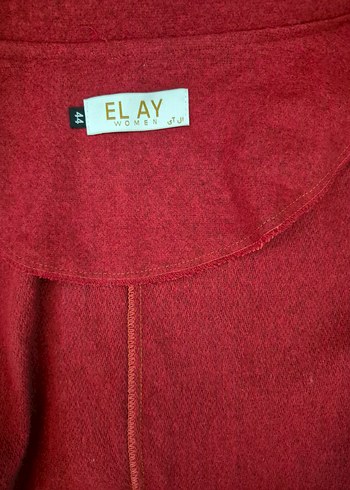 Bordo Kemerli Uzun Kadın Kaban - Görsel 11