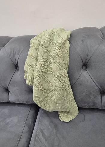 Gri Örgü Çocuk Battaniyesi - Görsel 6