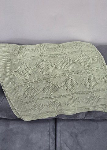 Gri Örgü Çocuk Battaniyesi - Görsel 4