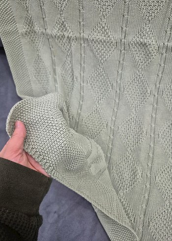 Gri Örgü Çocuk Battaniyesi - Görsel 3