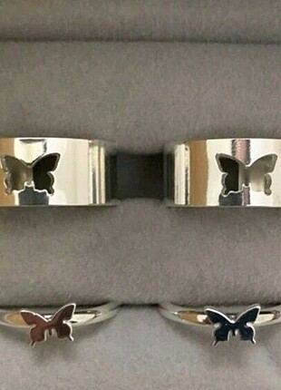 Butterfly couple yüzük 