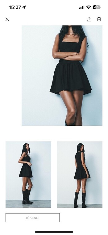 Zara korse elbise