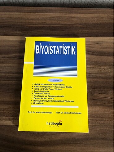 Biyoistatistik kitabı