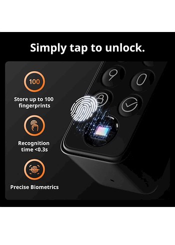 SwitchBot Matter Akıllı Kapı Kilidi Seti Siyah - Görsel 2