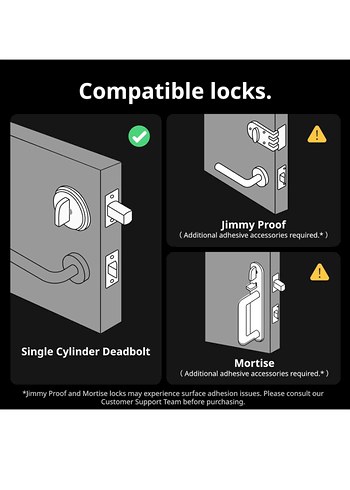 SwitchBot Matter Akıllı Kapı Kilidi Seti Siyah - Görsel 6