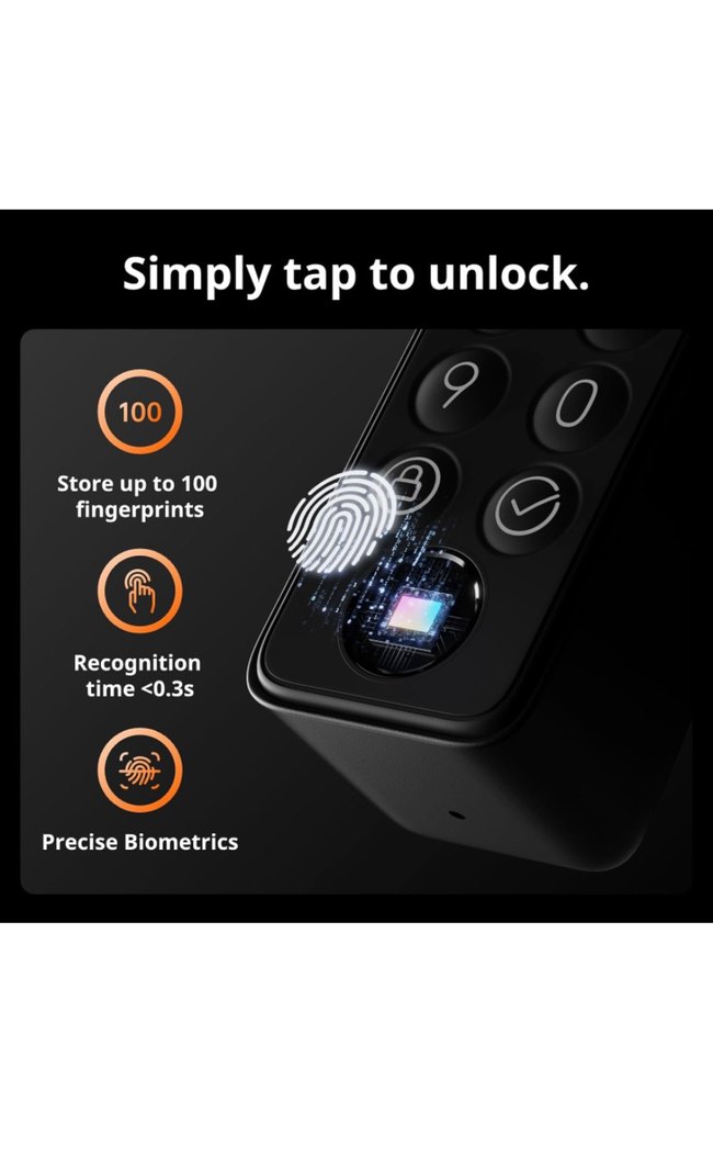 SwitchBot Matter Akıllı Kapı Kilidi Seti Siyah - Görsel 2