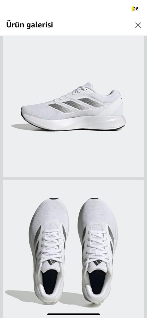 adidas DURAMO RC U Beyaz Spor Ayakkabı - Görsel 2