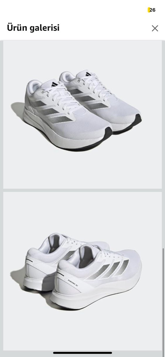 adidas DURAMO RC U Beyaz Spor Ayakkabı - Görsel 4