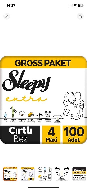 Sleppy 2 paket 4 no bez