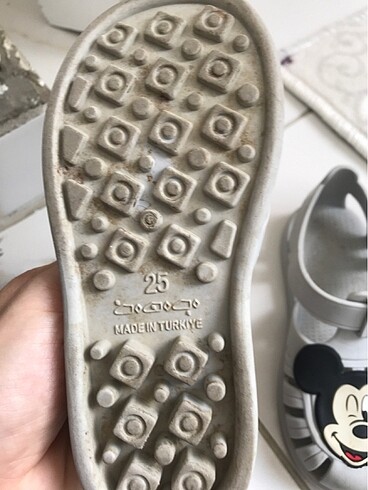 25 Beden gri Renk Çocuk Sandalet