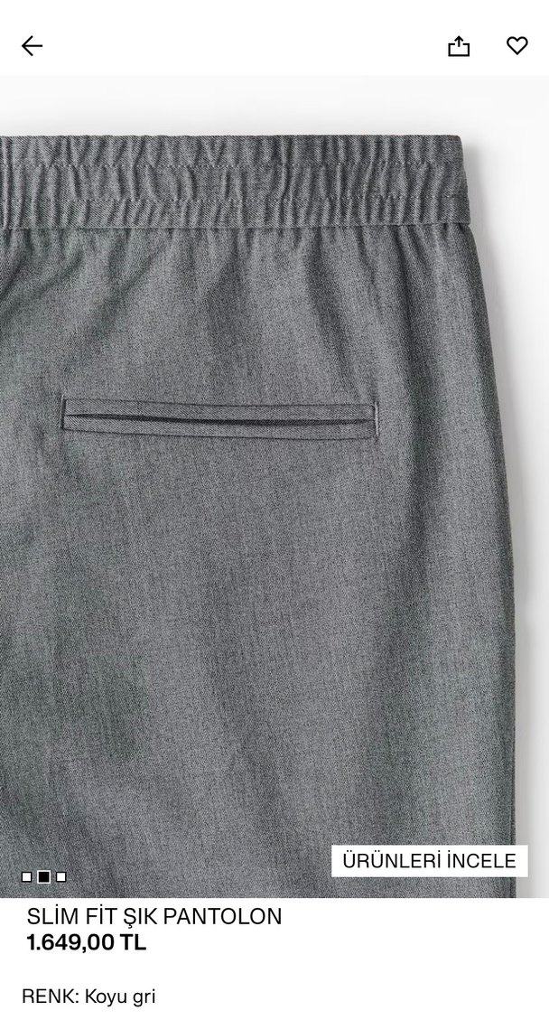 SLİM FİT ŞIK PANTOLON - Görsel 3