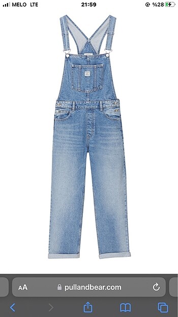 pull and bear jean salopet