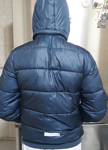 12-13 Yaş Beden lacivert Renk Kalın mont
